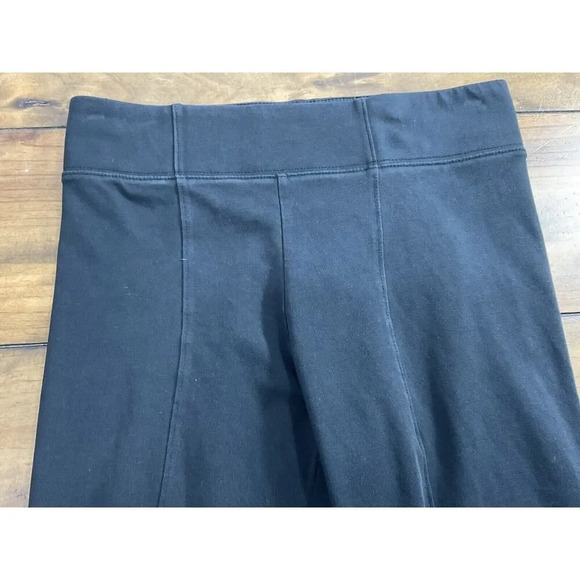 Nike Air Logo Cropped Leggings Black Mid Rise Size Medium - Picture 3 of 9